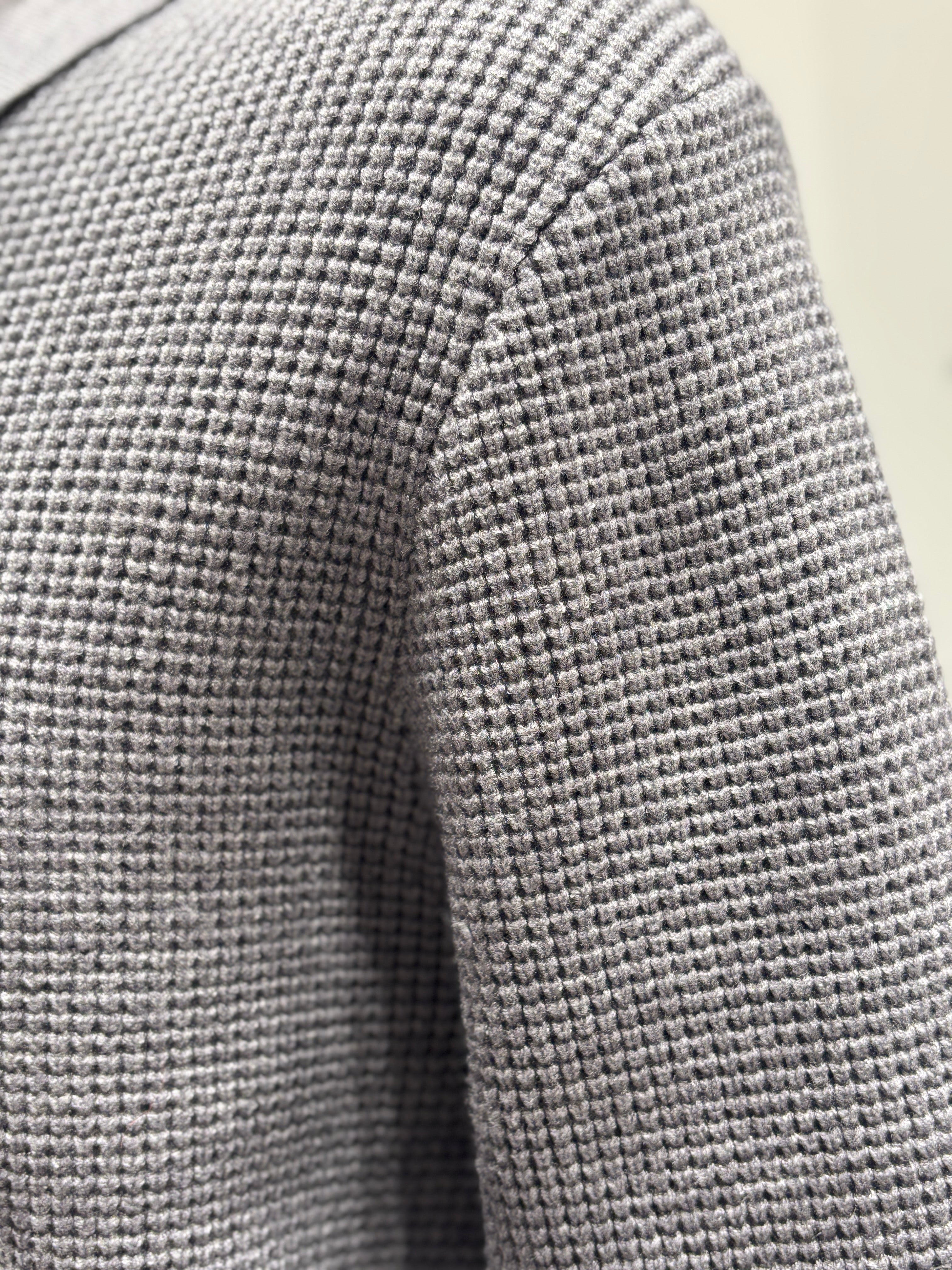Men's Lapel Jacquard Sweater H016