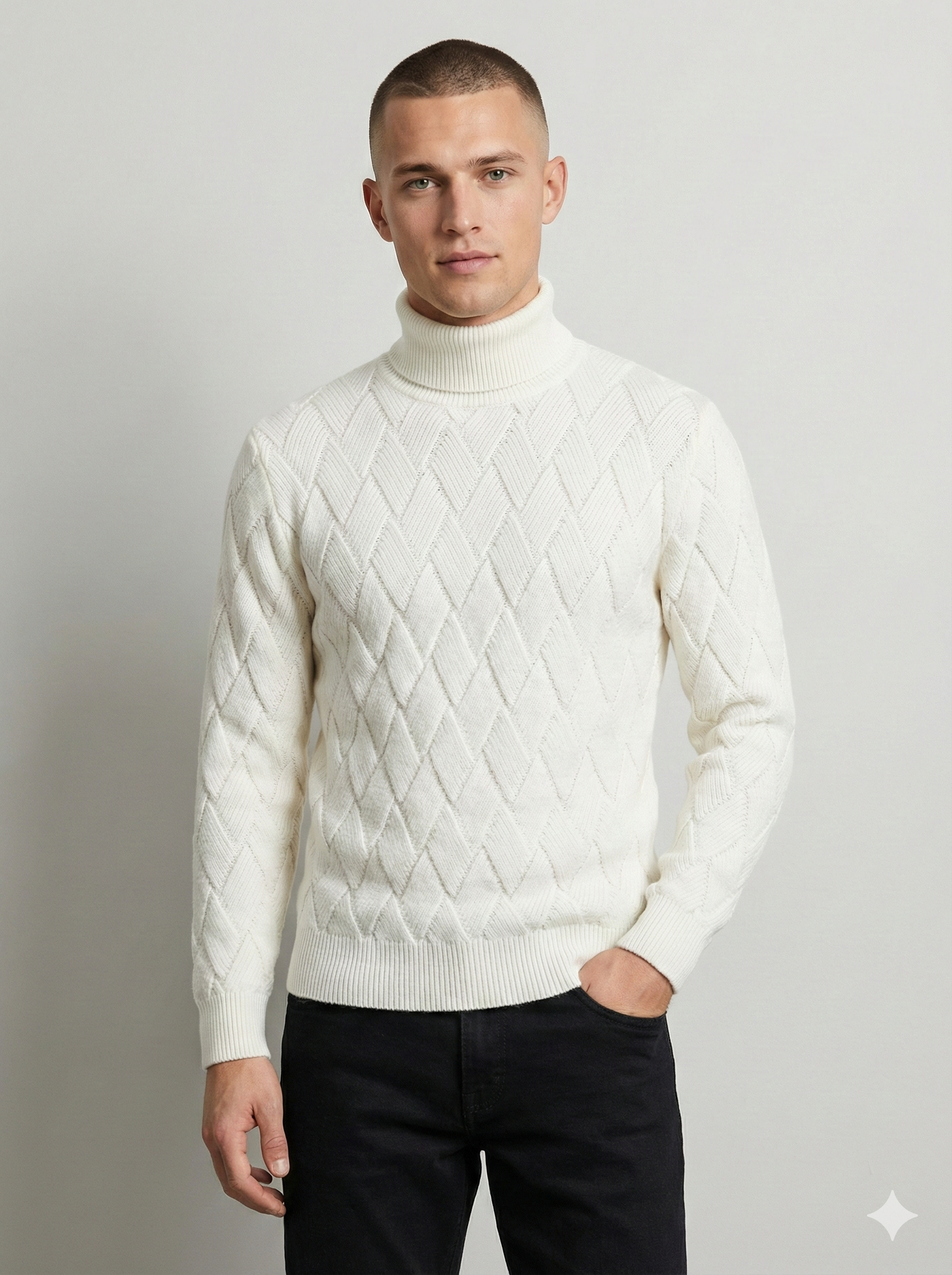 Men's Zipper Cardigan Sweater H037