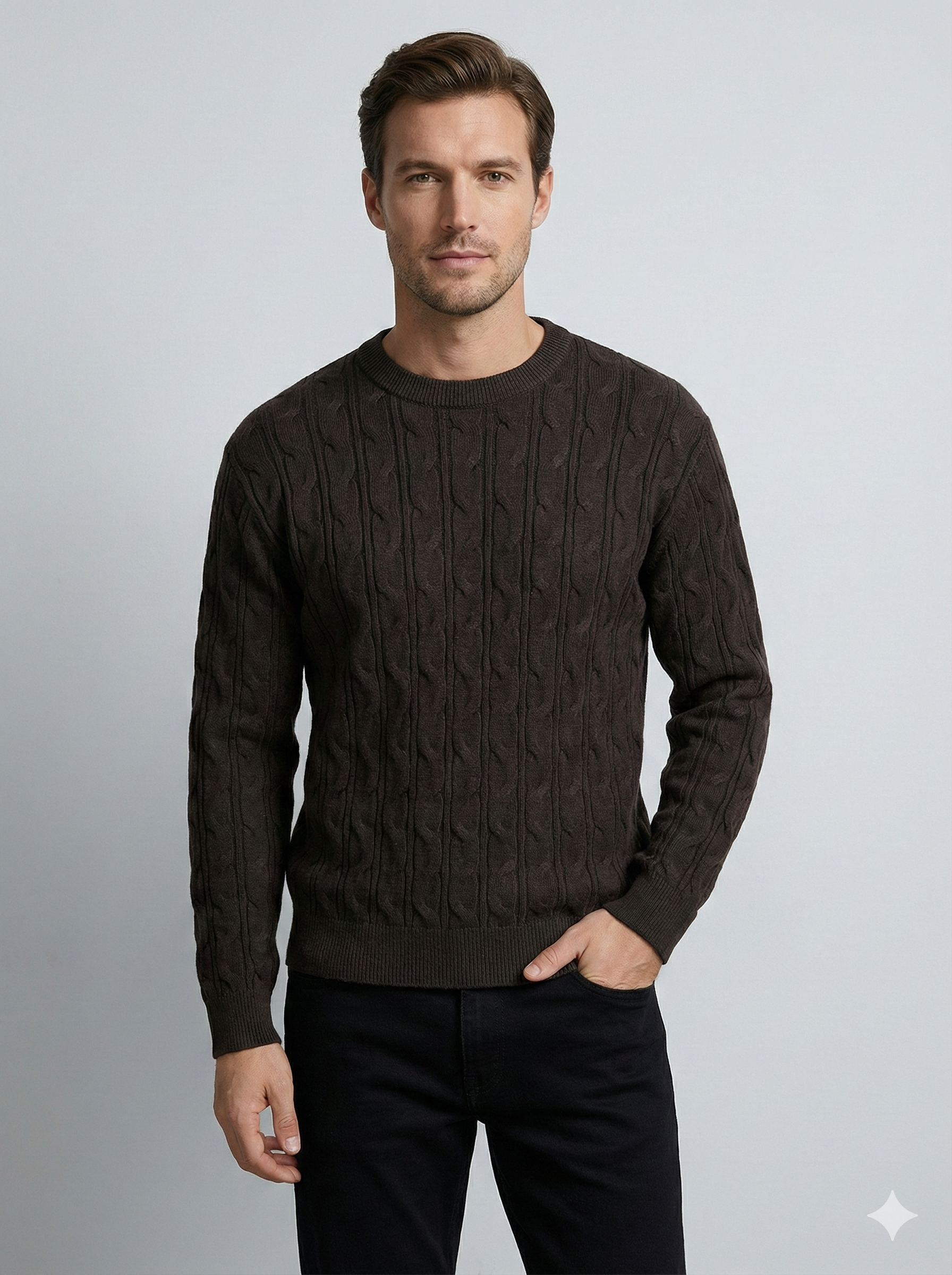 Men's Zipper Cardigan Sweater H025