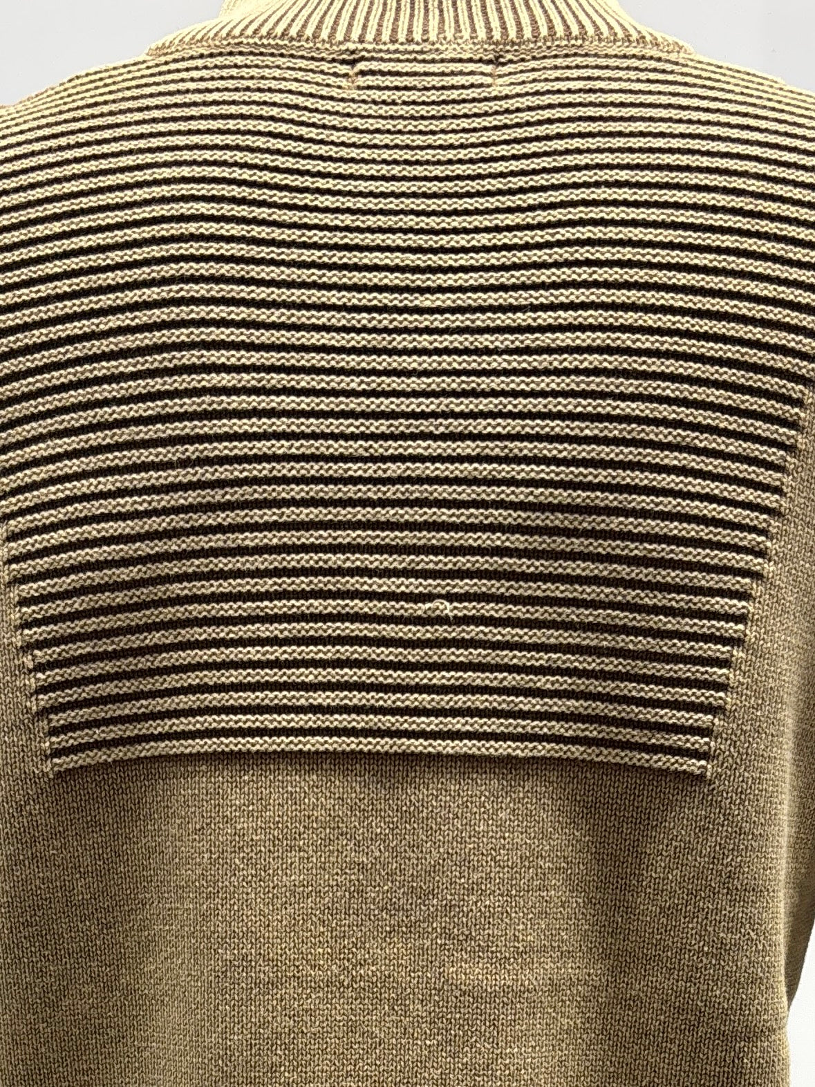 Stone wash jacquard zipper sweater H001