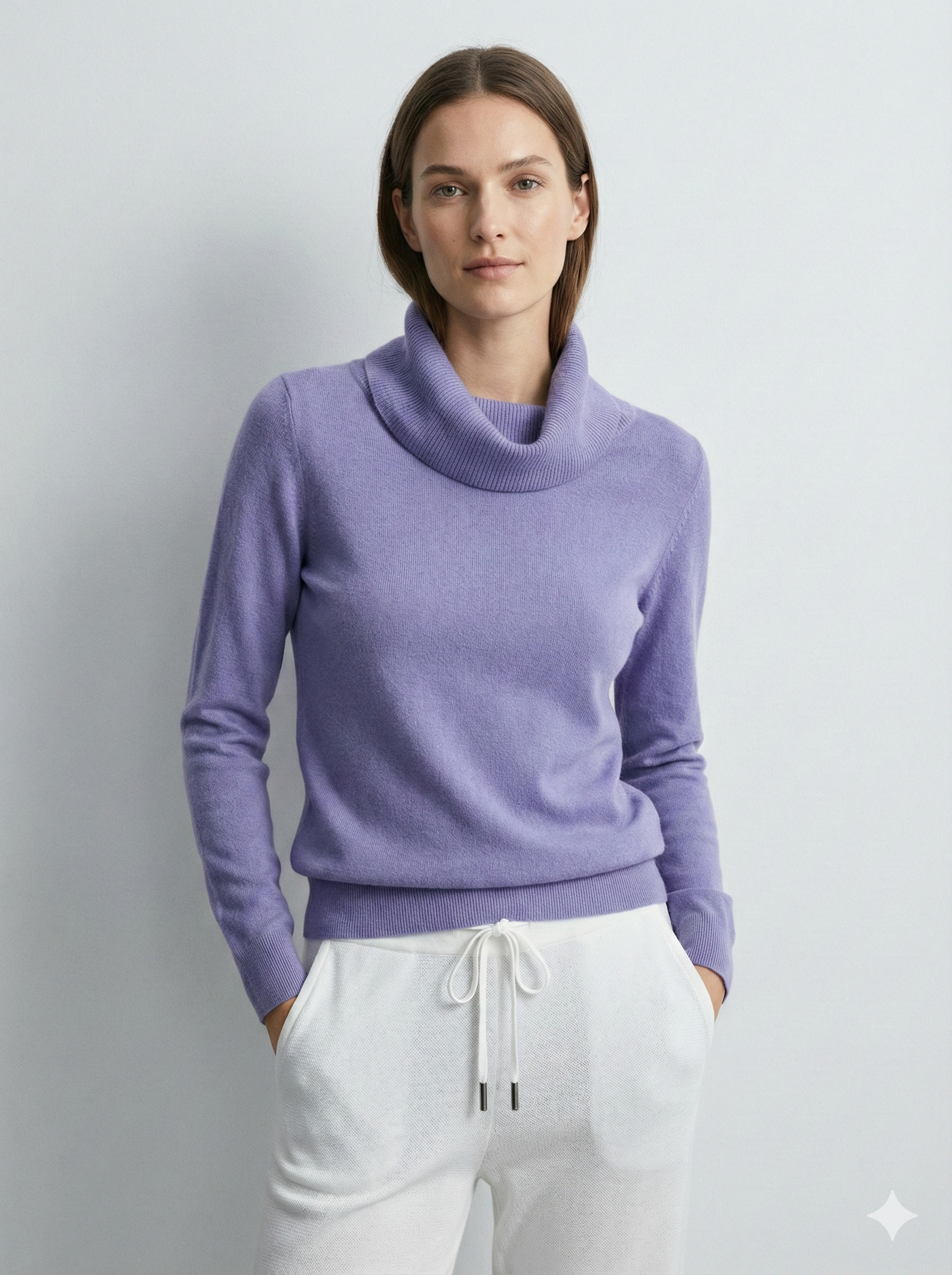 V-neck long sleeves base sweater rc069