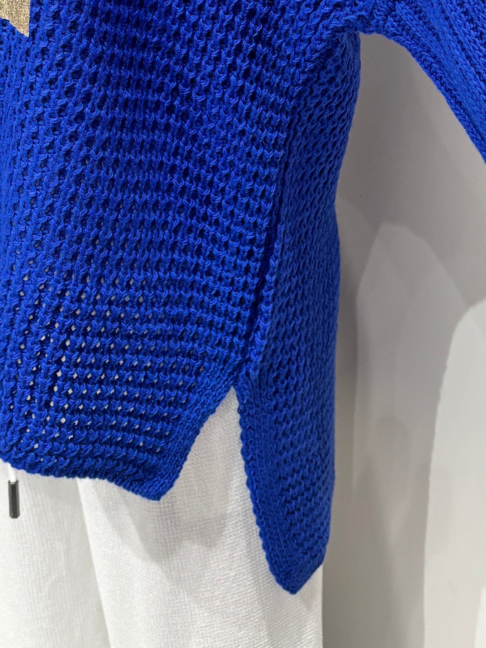 long sleeves v-neck spring sweater Square Print sy6022