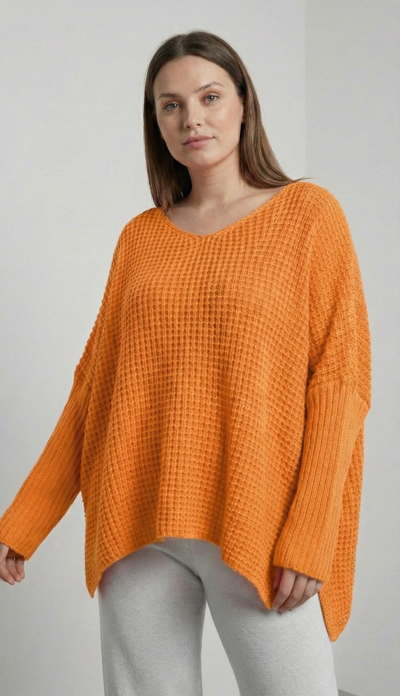 long sleeves v-neck spring sweater sy6023