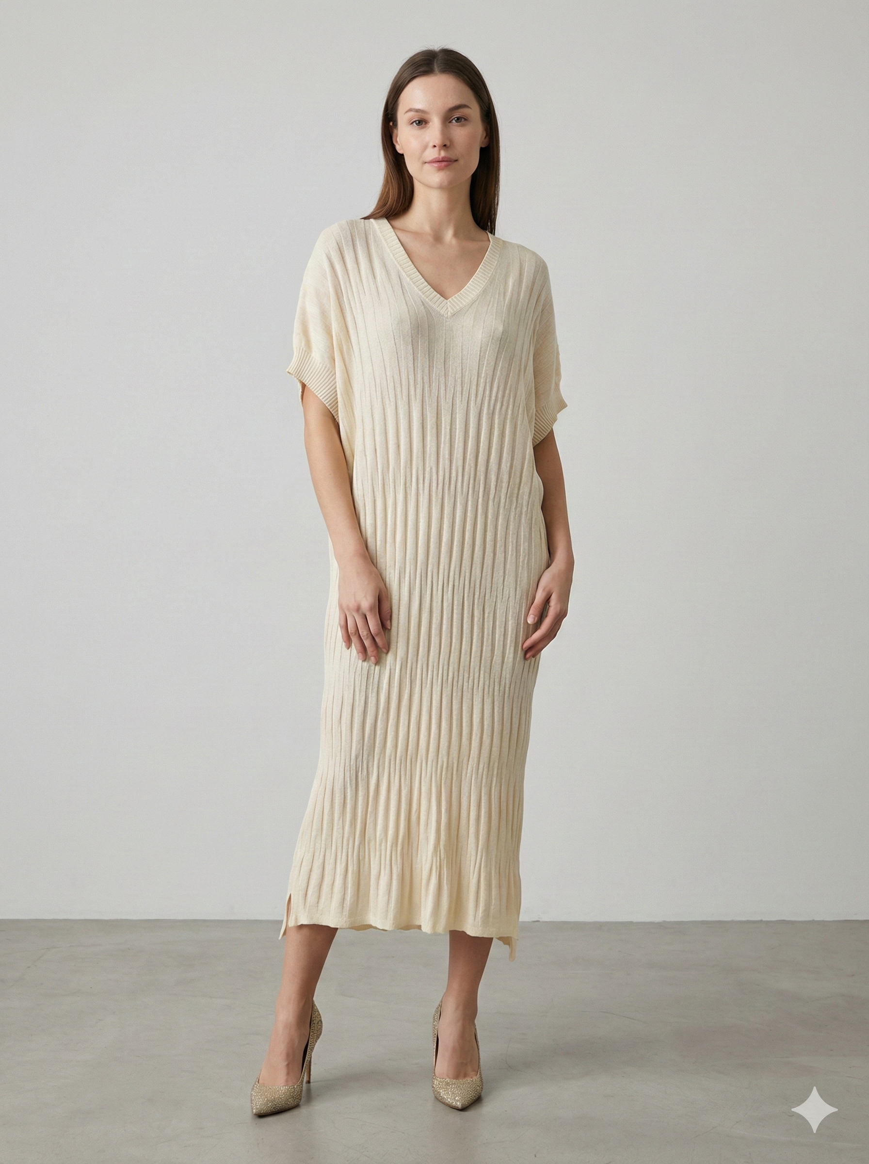 Spring/Summer Jacquard Maxi Dress H6858