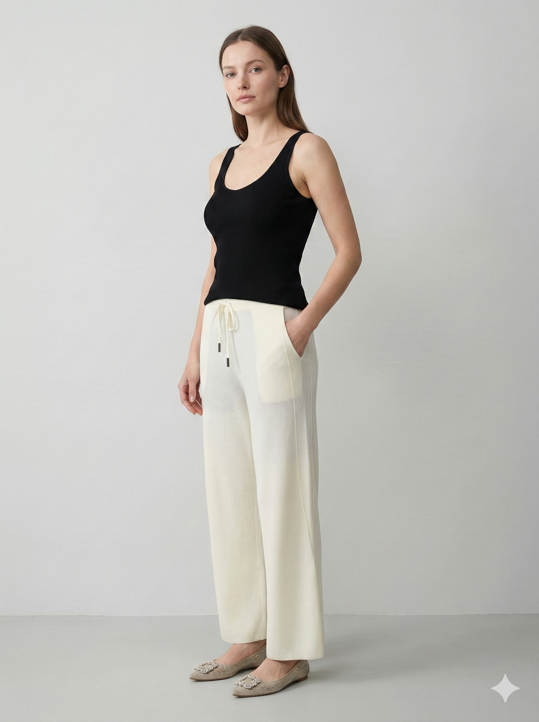 Spring/Summer Wool Pants H6879
