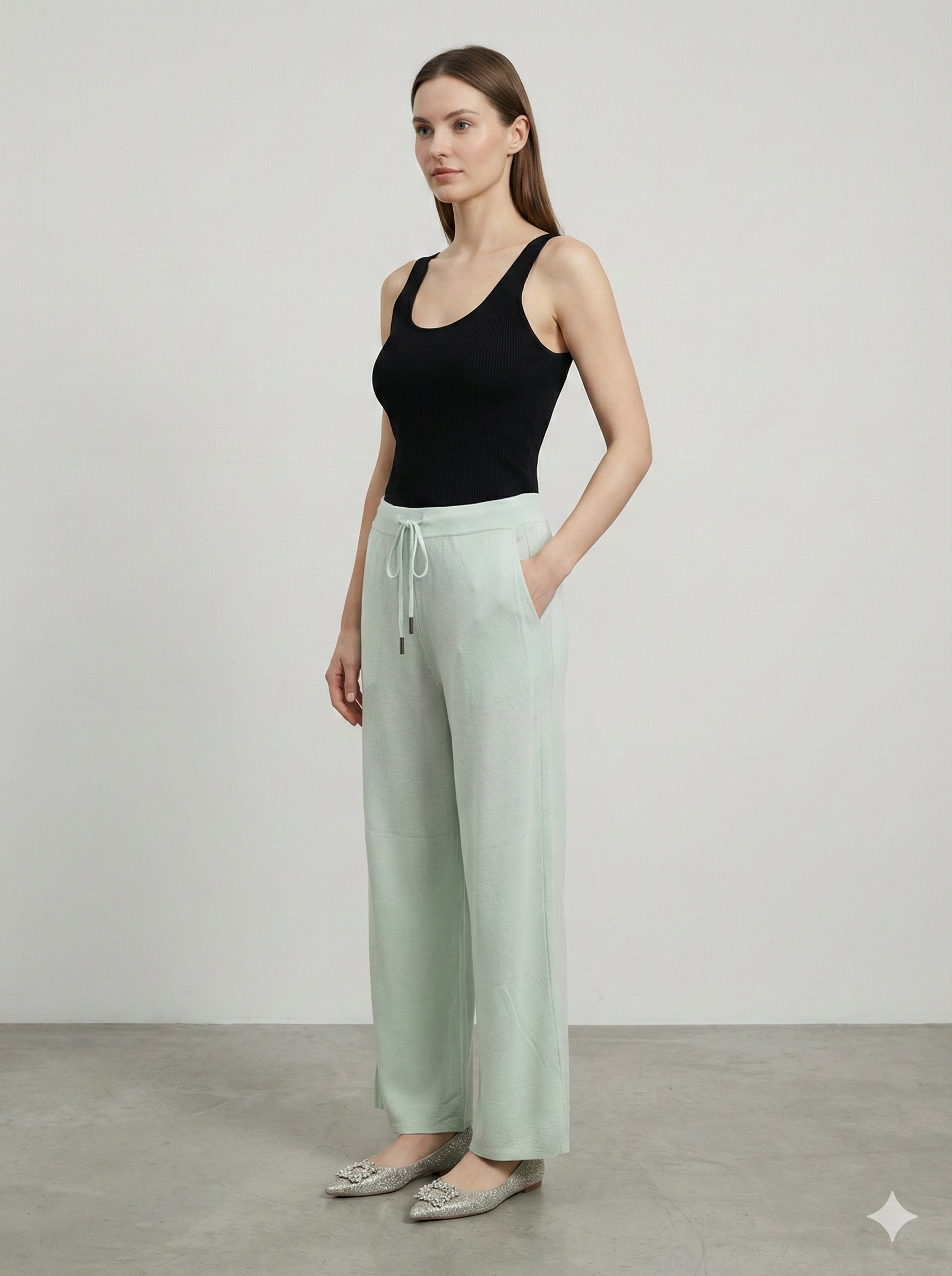 Spring/Summer Wool Pants H6879