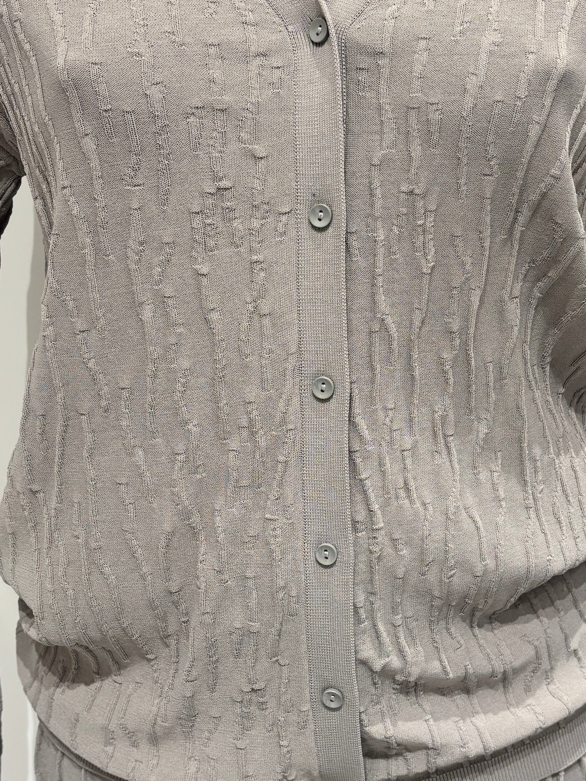 Spring/Summer Suit: Long-sleeved cardigan, camisole, long skirt, jacquard, women's sweater (14-gauge) 32211,32206