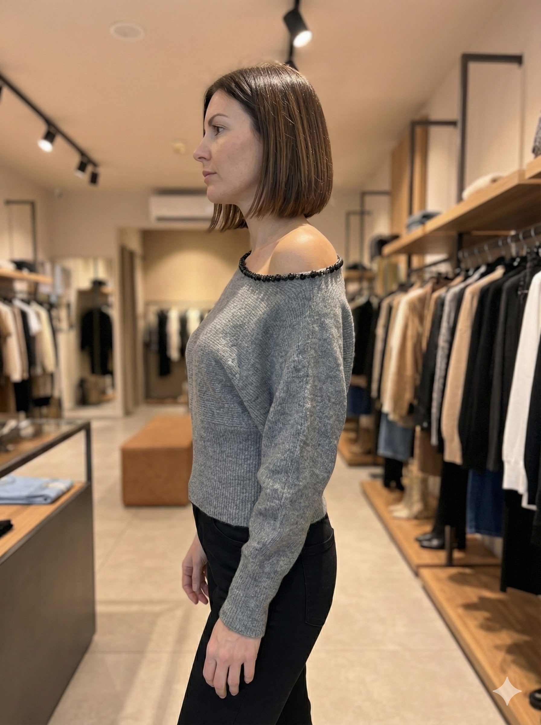 Off-shoulder necklace HZ911