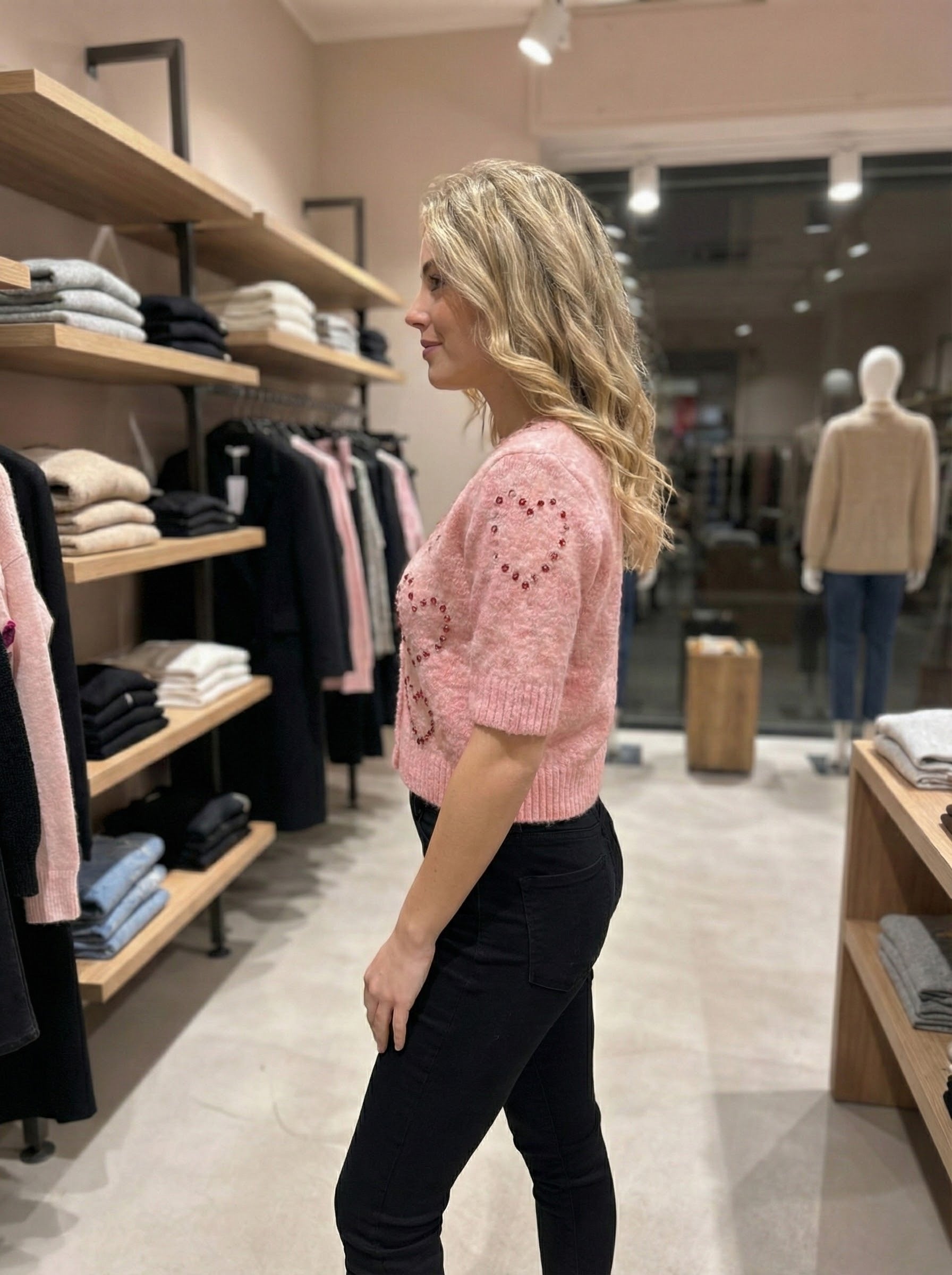 short sleeve girl diamond art:6065