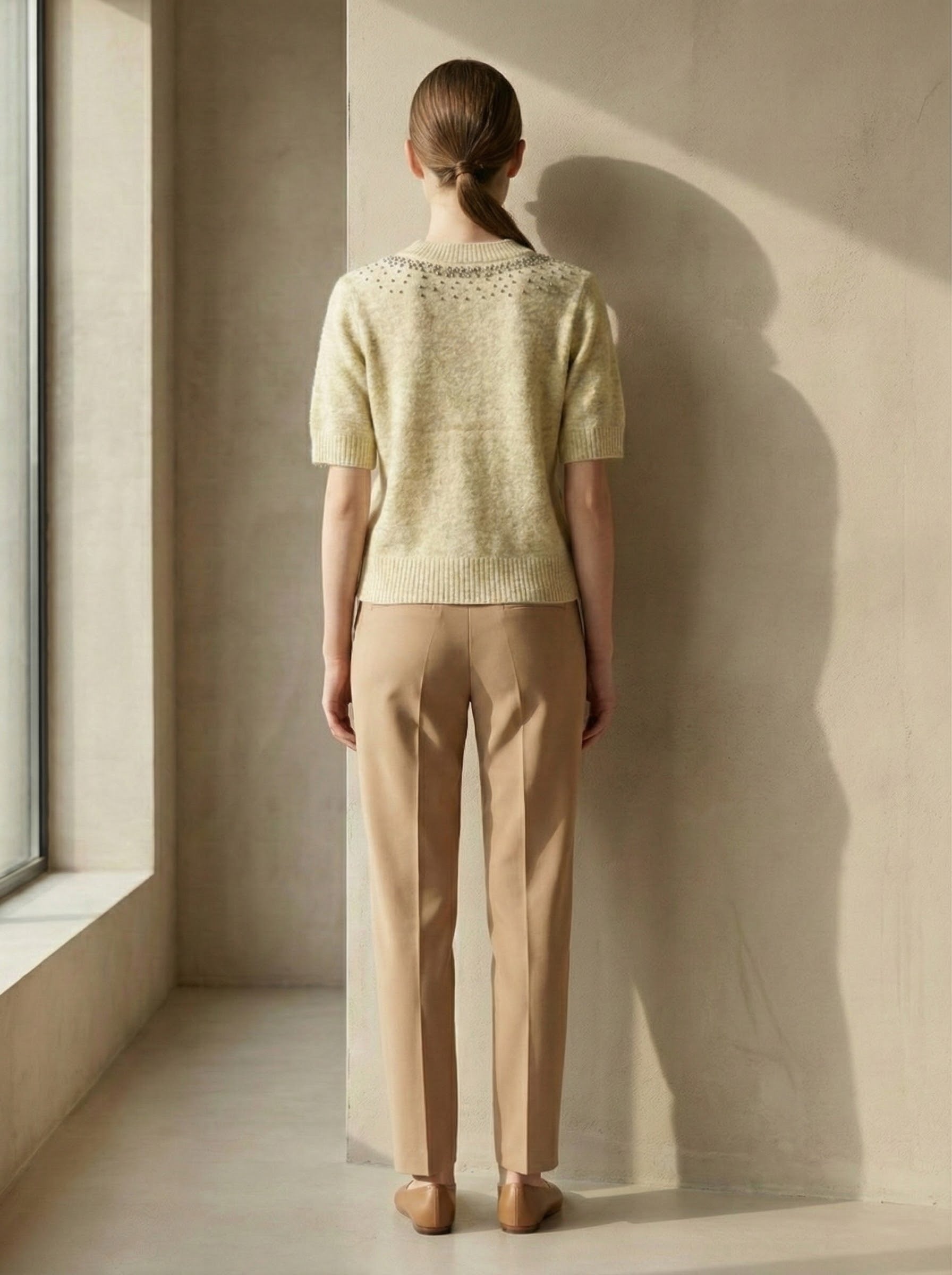 Mid-length sleeve girl necklace art:6069