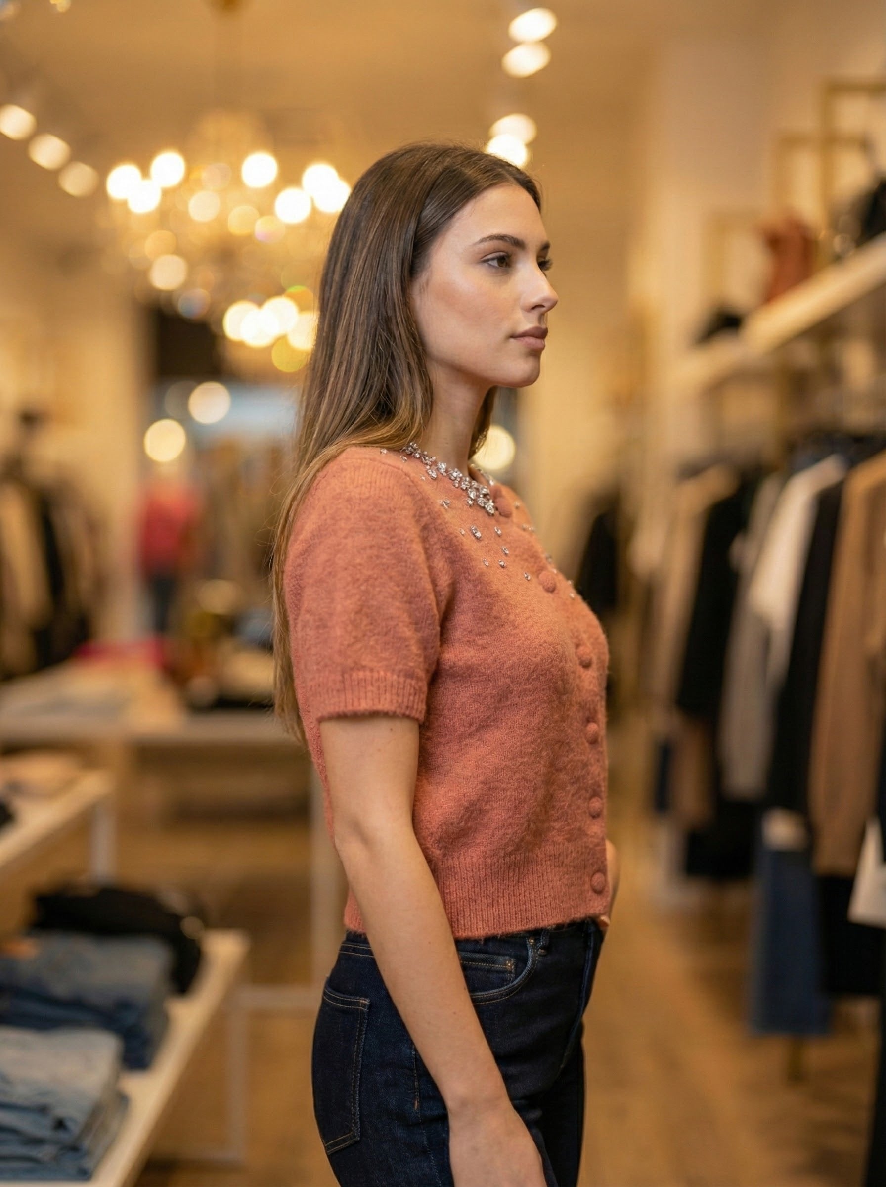 short sleeve girl necklace art:6067