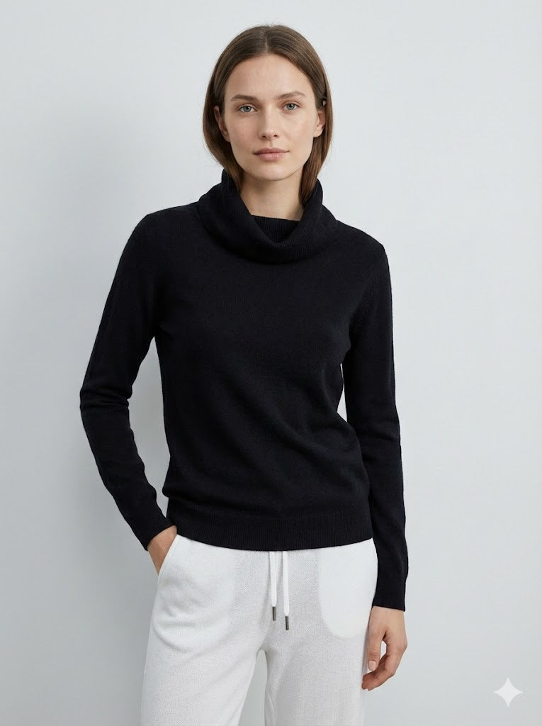 V-neck long sleeves base sweater rc069