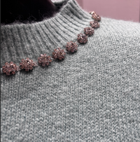 Mid-length sleeve girl necklace art：6062