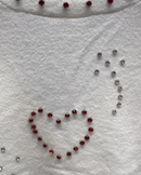 short sleeve girl diamond art：6065