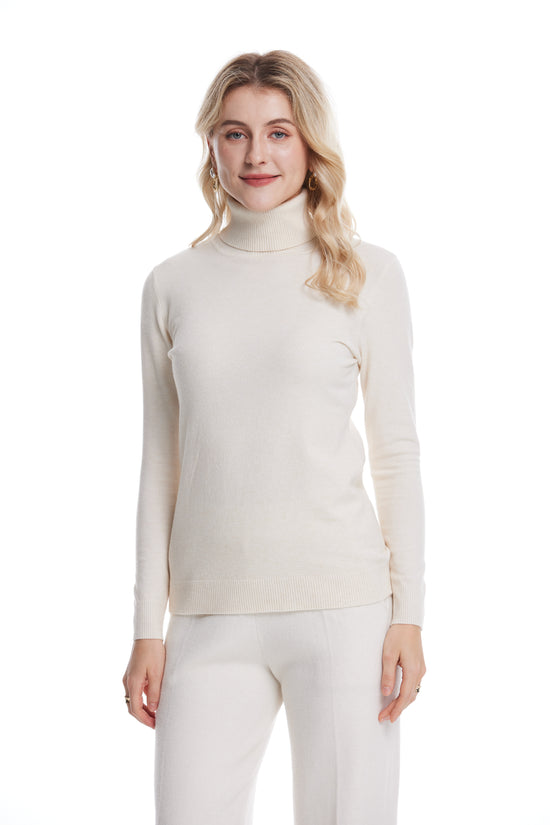 High-neck long sleeves base sweater rc067