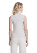 High-neck base layer sweater lurex rc088