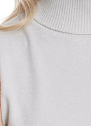 High-neck base layer sweater lurex rc088
