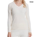 V-neck long sleeves base sweater rc062