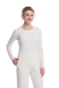 Crew-neck long sleeves base sweater rc063