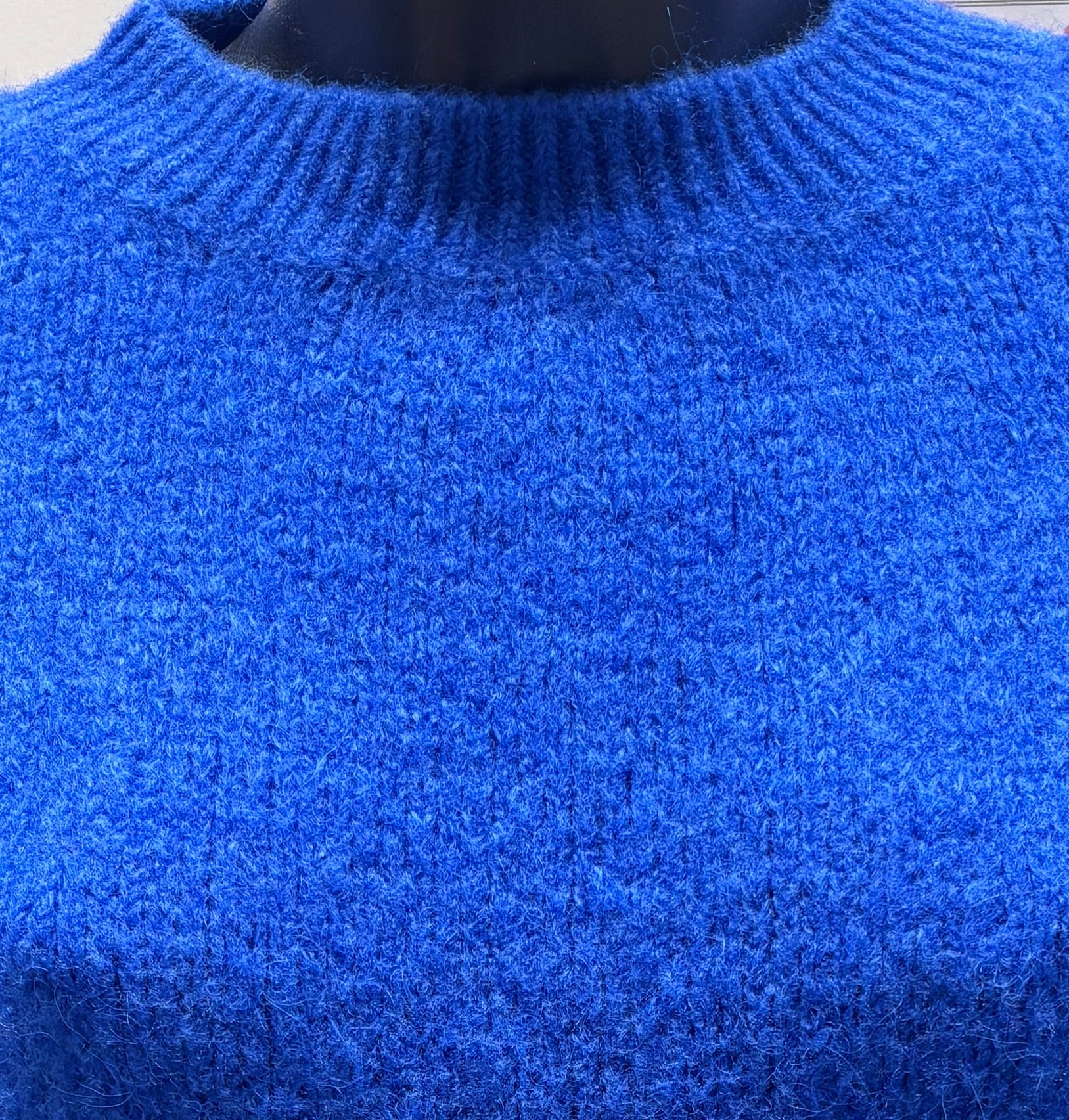maglione a maniche corte in alpaca