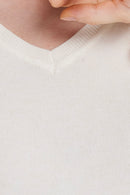 V-neck long sleeves base sweater rc062