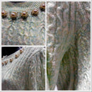 Twisted rope, beads, short-sleeved shirt HZ912