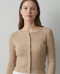 Pearl button cardigan A8911