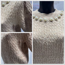 Twisted rope, beads, short-sleeved shirt HZ912