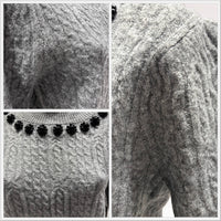 Twisted rope, beads, short-sleeved shirt HZ912