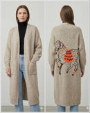 Horse. Jacquard pattern on the back. Sweater/Coat art. 21377