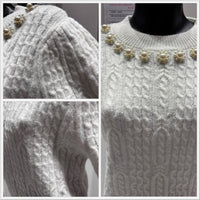 Twisted rope, beads, short-sleeved shirt HZ912