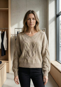 Vneck big Twisting rope art.6013