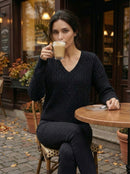 V neck long sleeve HZ906