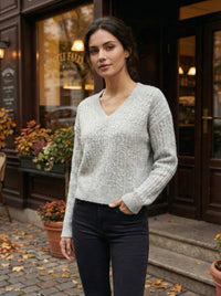 V neck long sleeve HZ906