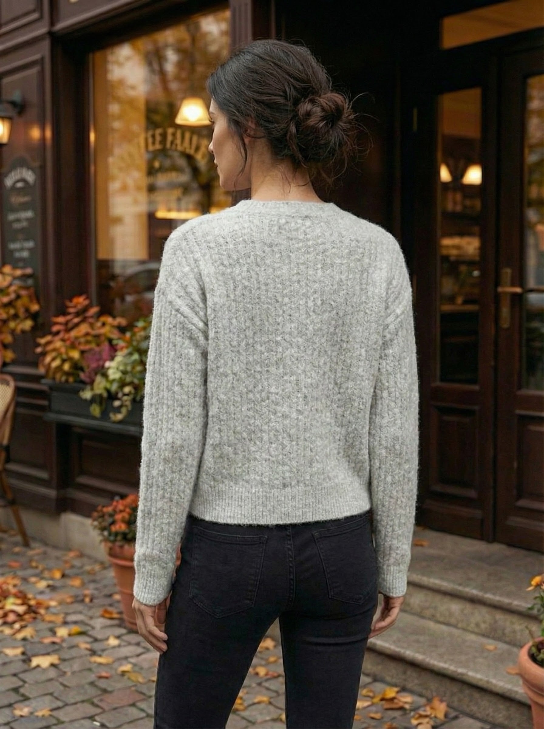 V neck long sleeve HZ906