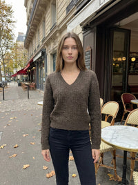 V neck long sleeve HZ906