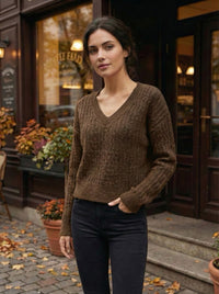 V neck long sleeve HZ906