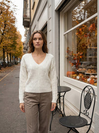 V neck long sleeve HZ906