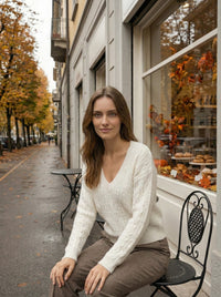 V neck long sleeve HZ906