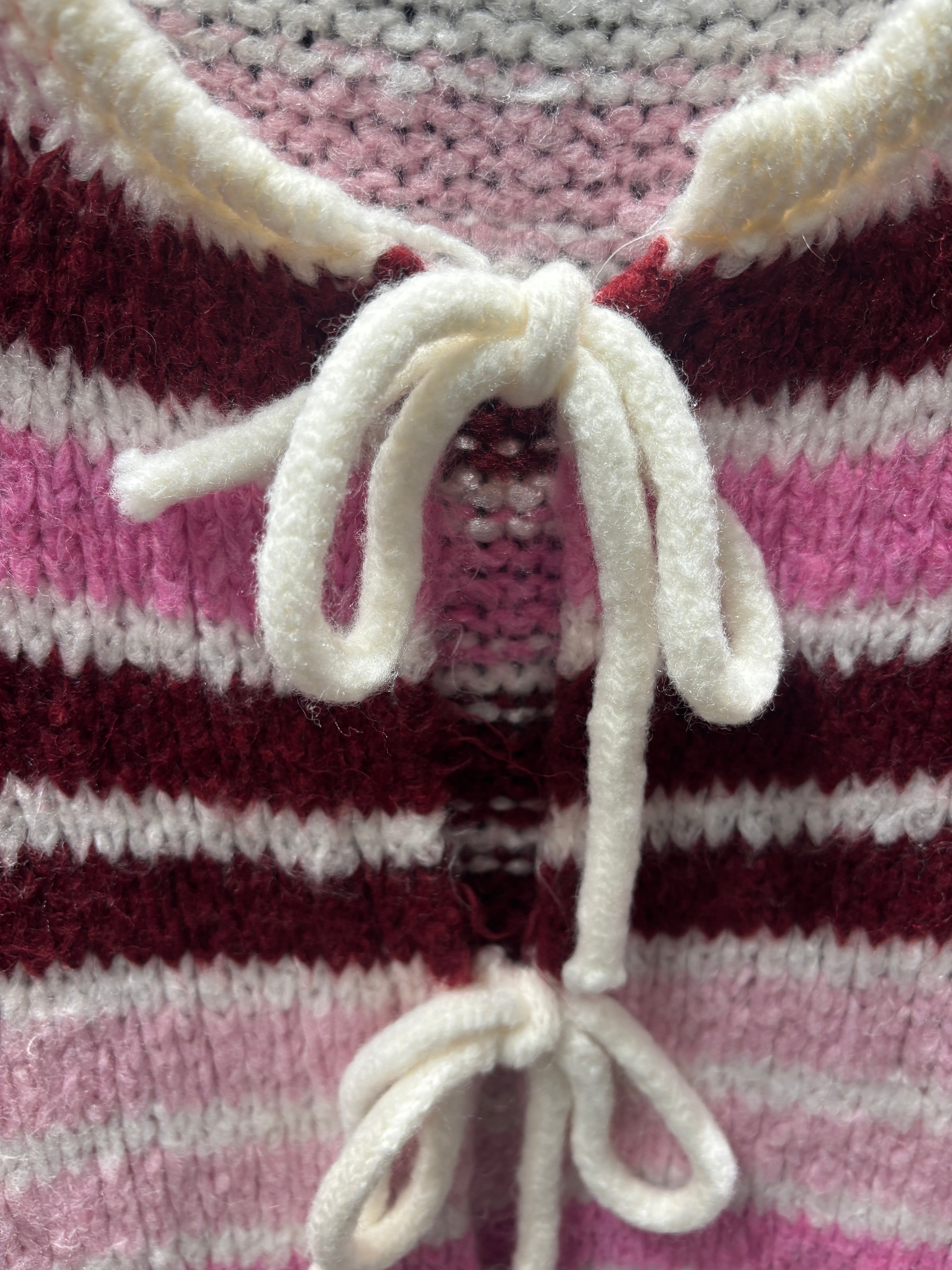 Crew neck, color-blocked, drawstring cardigan, casual sweater art. 21265