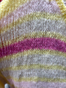 Crew neck, color-blocked, drawstring cardigan, casual sweater art. 21265