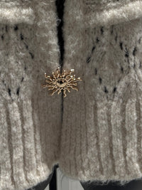 Sweater vest with metal buttons, sleeveless art.21611