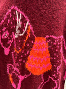 Horse. Jacquard pattern on the back. Sweater/Coat art. 21377