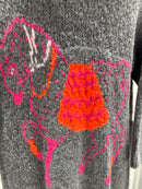 Horse. Jacquard pattern on the back. Sweater/Coat art. 21377