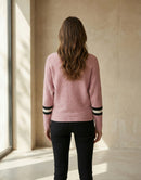 Striped batwing shirt art.6073