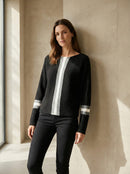 Striped batwing shirt art.6073