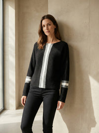 Striped batwing shirt art.6073