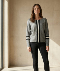 Striped batwing shirt art.6073