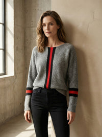 Striped batwing shirt art.6073