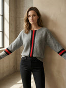 Striped batwing shirt art.6073